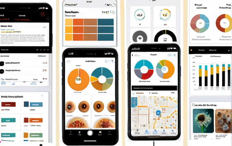 **Product Design Aesthetics Evaluation**: A collage showcasing various methods used to measure a product's visual appeal, including online surveys, A/B testing setups, social media analytics dashboards, sales data charts, and eye-tracking heatmaps overlaid on product images. The overall aesthetic should be clean and modern, reflecting data-driven design.